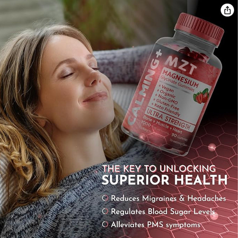 Magnesium Glycinate Strawberry Soft Candy