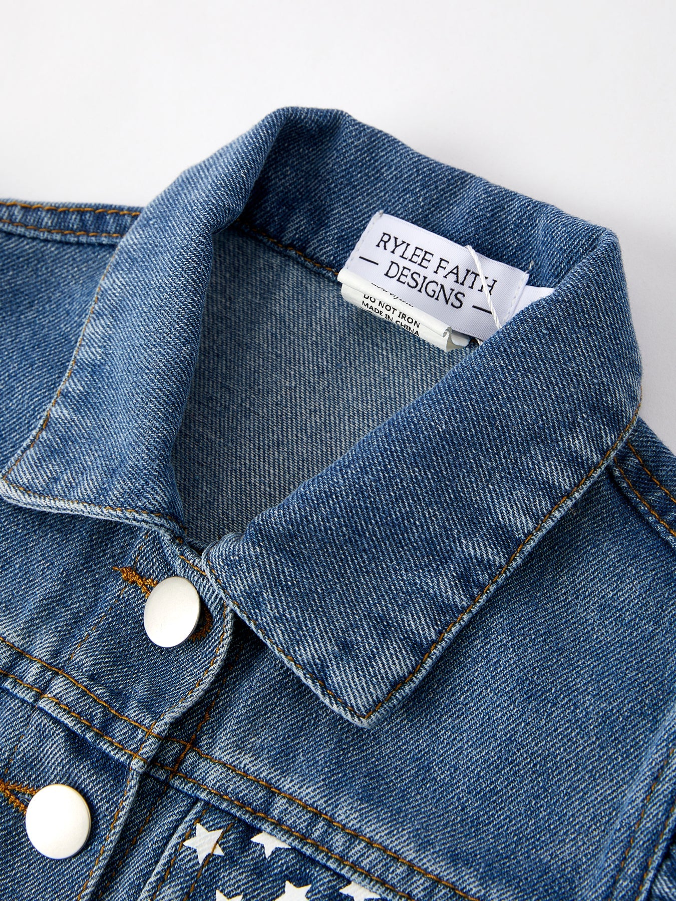 4th of july Stars Stripes Vest Girls Denim Vest