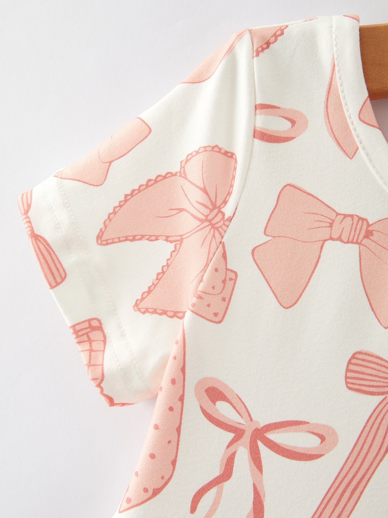 Girls Dress Bow Print