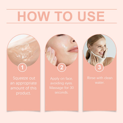Hoygi The Facial Exfoliating Gel, Refreshing And Gentle Cleansing Facial Skin Delicate Moisturizing Oil Control Skin Care