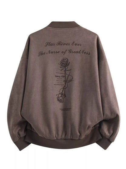 Men's Plus Size Zip Up Long Sleeve Jacket