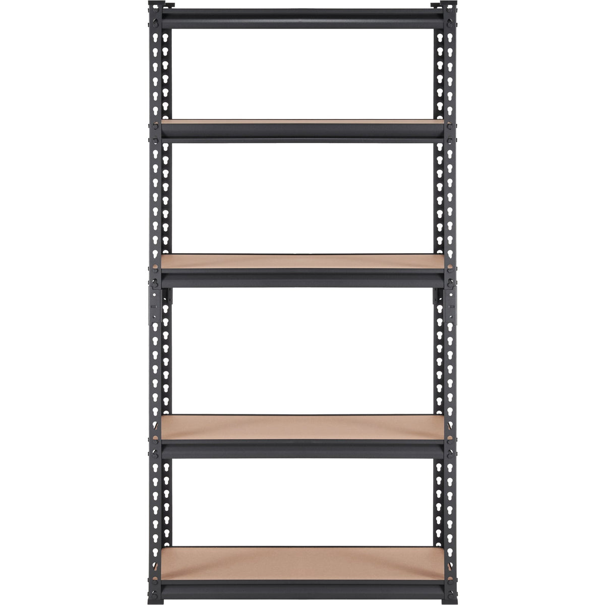 VEVOR Storage Shelving Unit, 5Tier Adjustable, 2000 Lbs Capacity, Heavy Duty Garage Shelves Metal Organizer Utility Rack, Black, 30L X 12W X 60 H For Kitchen Pantry Basement Bathroom Laundry