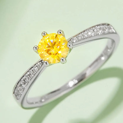 Moissanite 925 Sterling Silver Ring