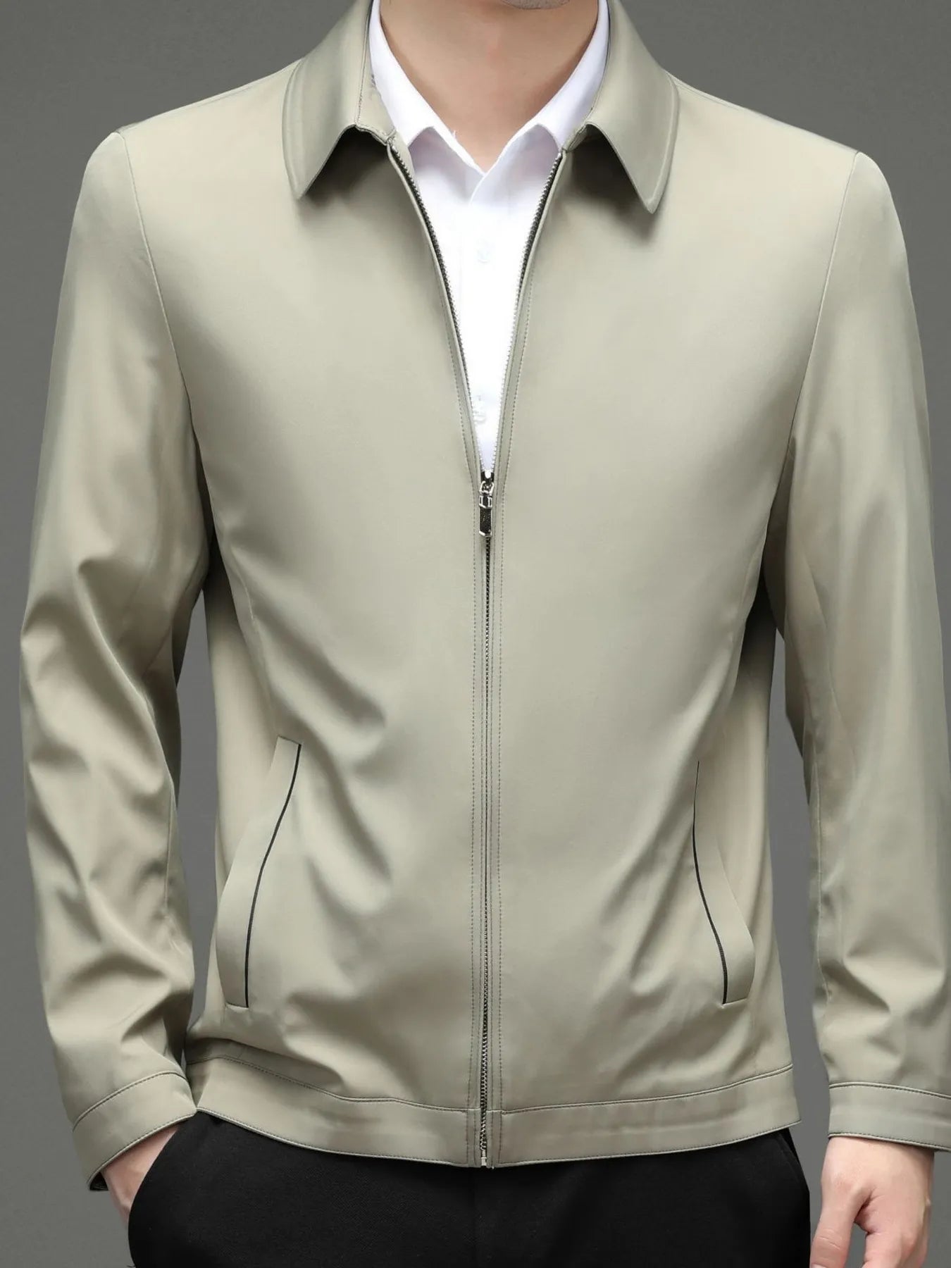 Men's Zip Up Long Sleeve Jacket
