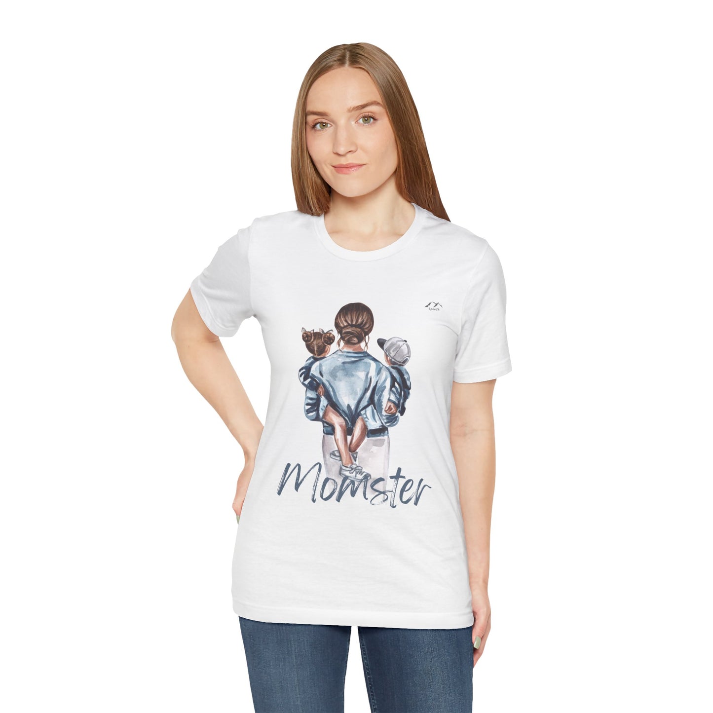 TS-075ML-24 Momster Love shirt Mom Gift Art Design