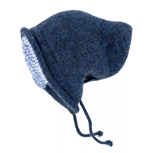 Plaid Trim Knit Hat