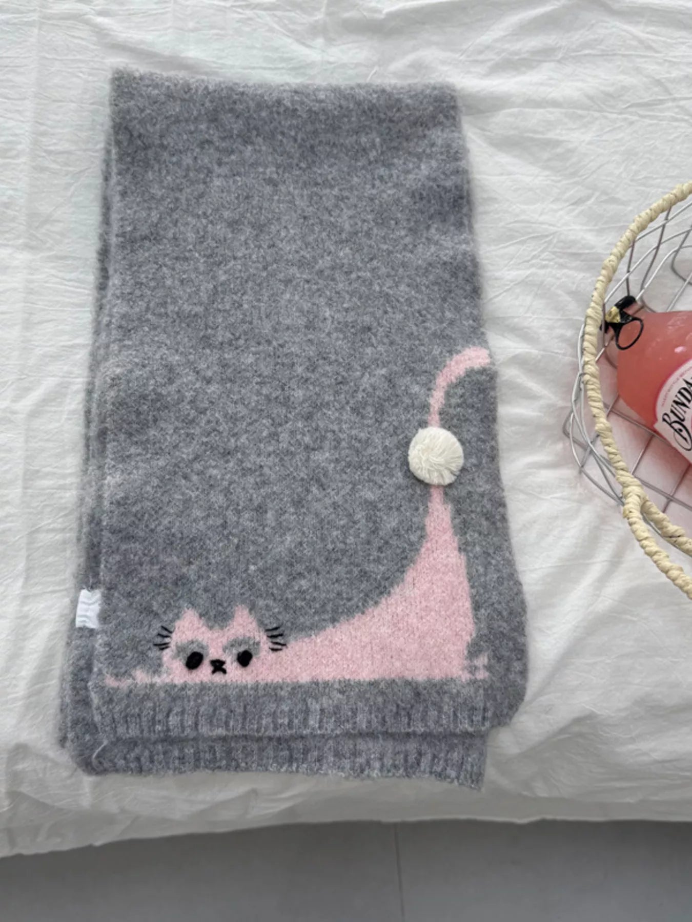 Cute Cat Knitted Scarf