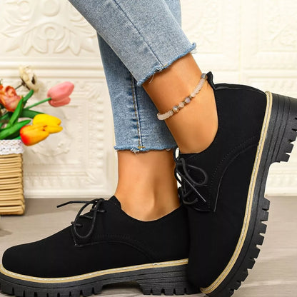 Lace-Up Platform Loafers
