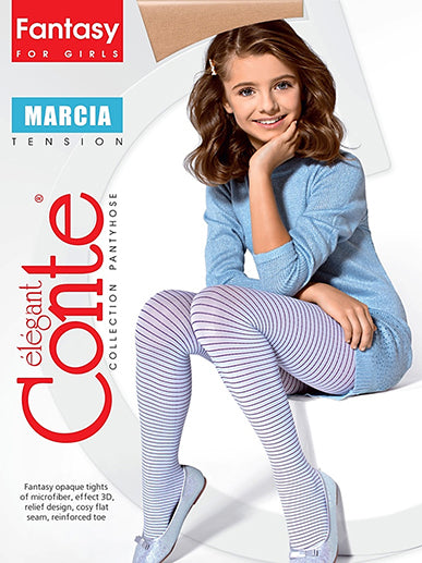 Conte Marcia 60 Den - Fantasy Opaque Stripes Tights For Girls - 4yr. 6yr. 8yr. 10yr. (16С-52СП)