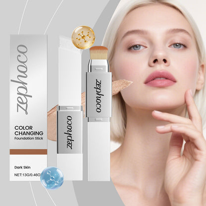 2-in-1 Color-Changing Foundation Stick Deep Skin Tone
