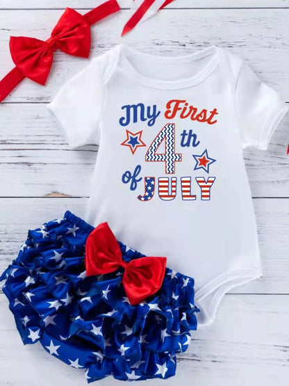 Children's Little Miss America Patriotic Outfit Set