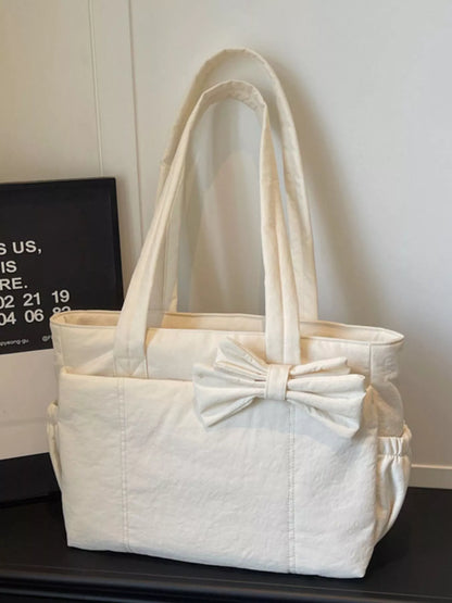 Bow Accent Tote Bag