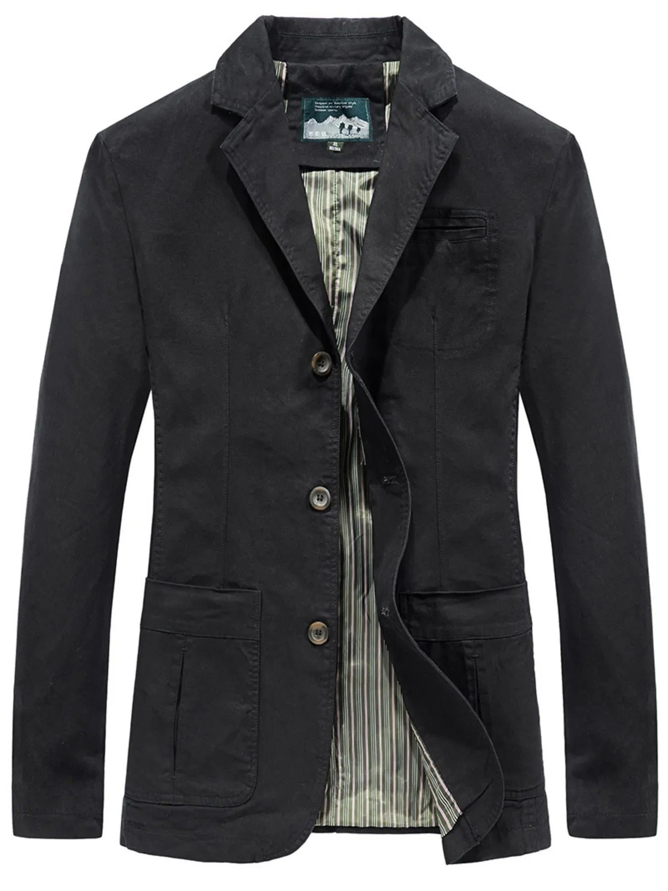 Men's Plus Size Casual Button Up Slim Fit Blazer