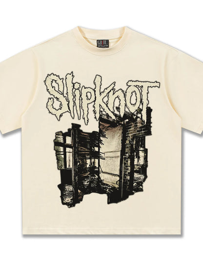 Men's Graphic Round Neck Short Sleeve T-Shirt