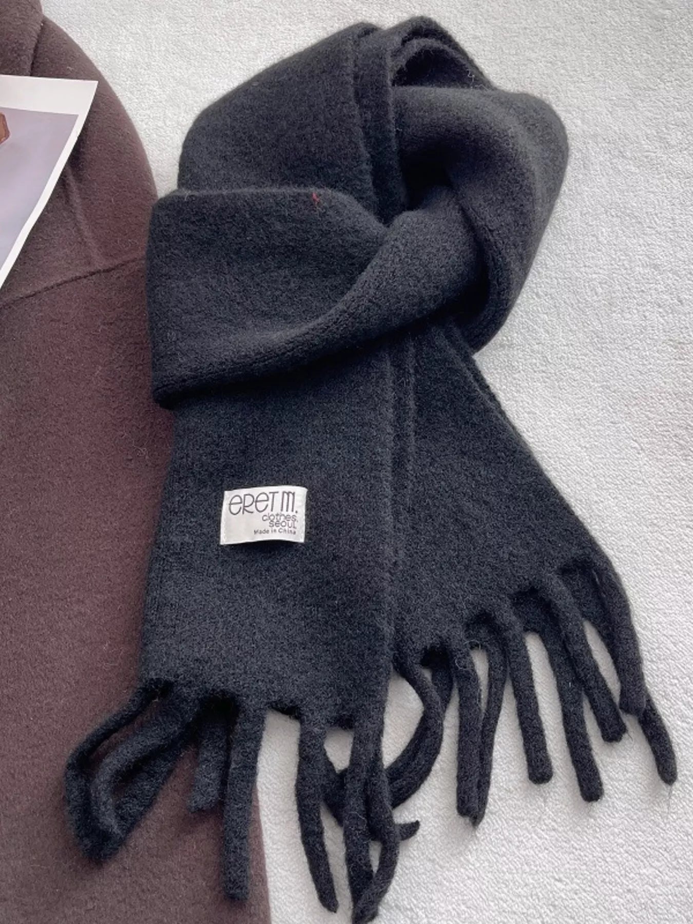 Fringe Solid Color Scarf