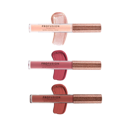 Crimson Perfect Pout – 3-Piece Lip Gloss Set