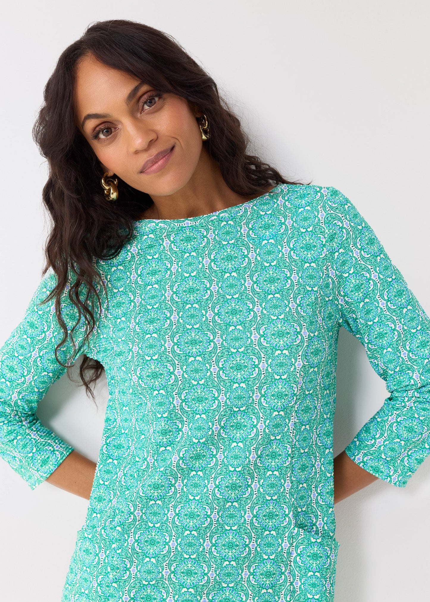 Hudson Textured Shift Dress