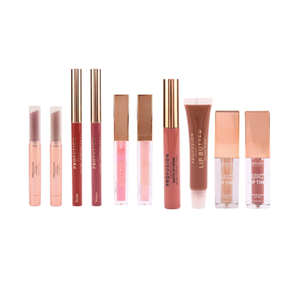 Crimson Festive Lips – 10-Piece Lip Collection