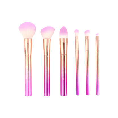 Crimson Brush Vault – 6-Piece Brush Set