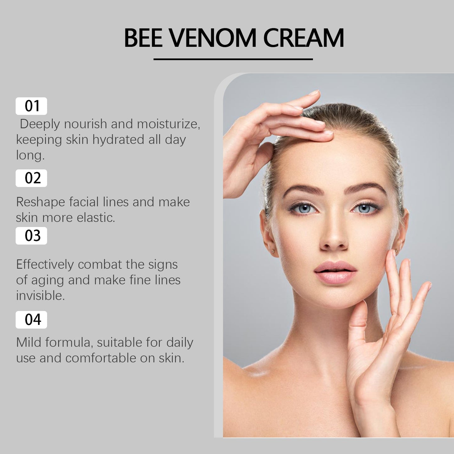 Ximonth Bee-Venom Anti-Wrinkle Firming Face Cream Moisturizes, Hydrates, Lightens, Brightens And Lifts Fine Lines