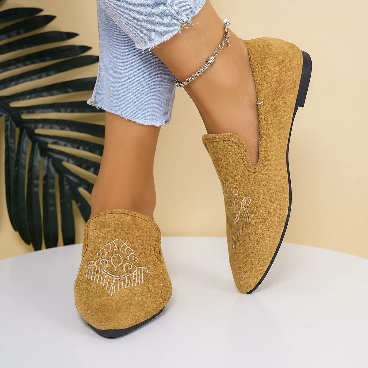 Point Toe Slip-Ons