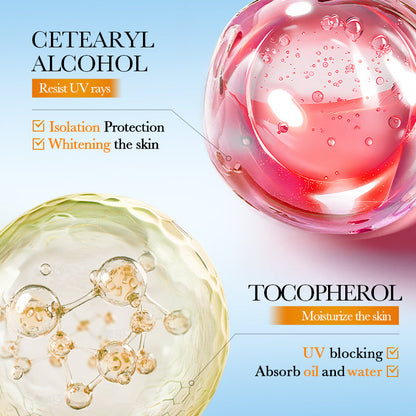 SADOER Waterproof Refreshing Whitening Sunscreen Cream SPF50 60g