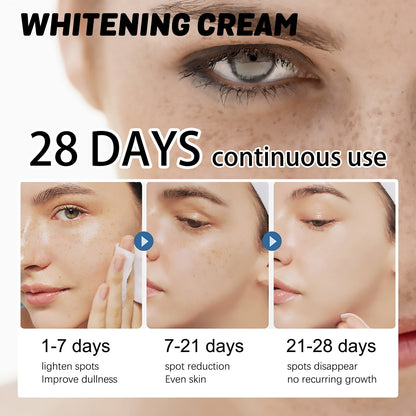 OUHOE Whitening Cream, Refreshing Moisturizing And Brightening Skin Tone Natural Radiance Tender Skin Moisturizing Beauty Cream