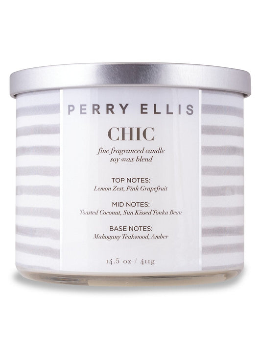 Chic 3 Wick Candle by Perry Ellis
