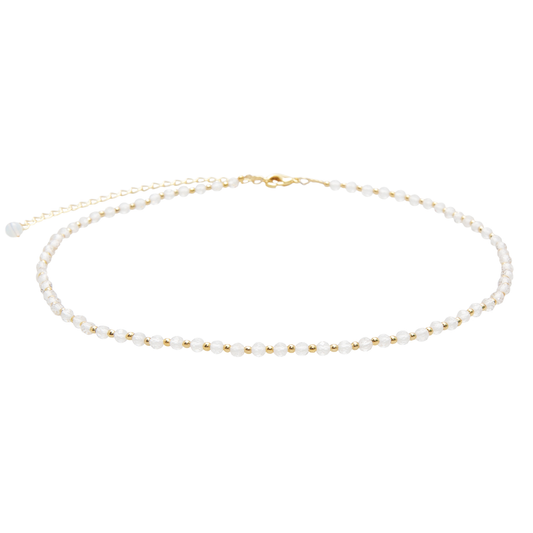 Moon Dancer 3mm Healing + Moonstone Necklace Stack