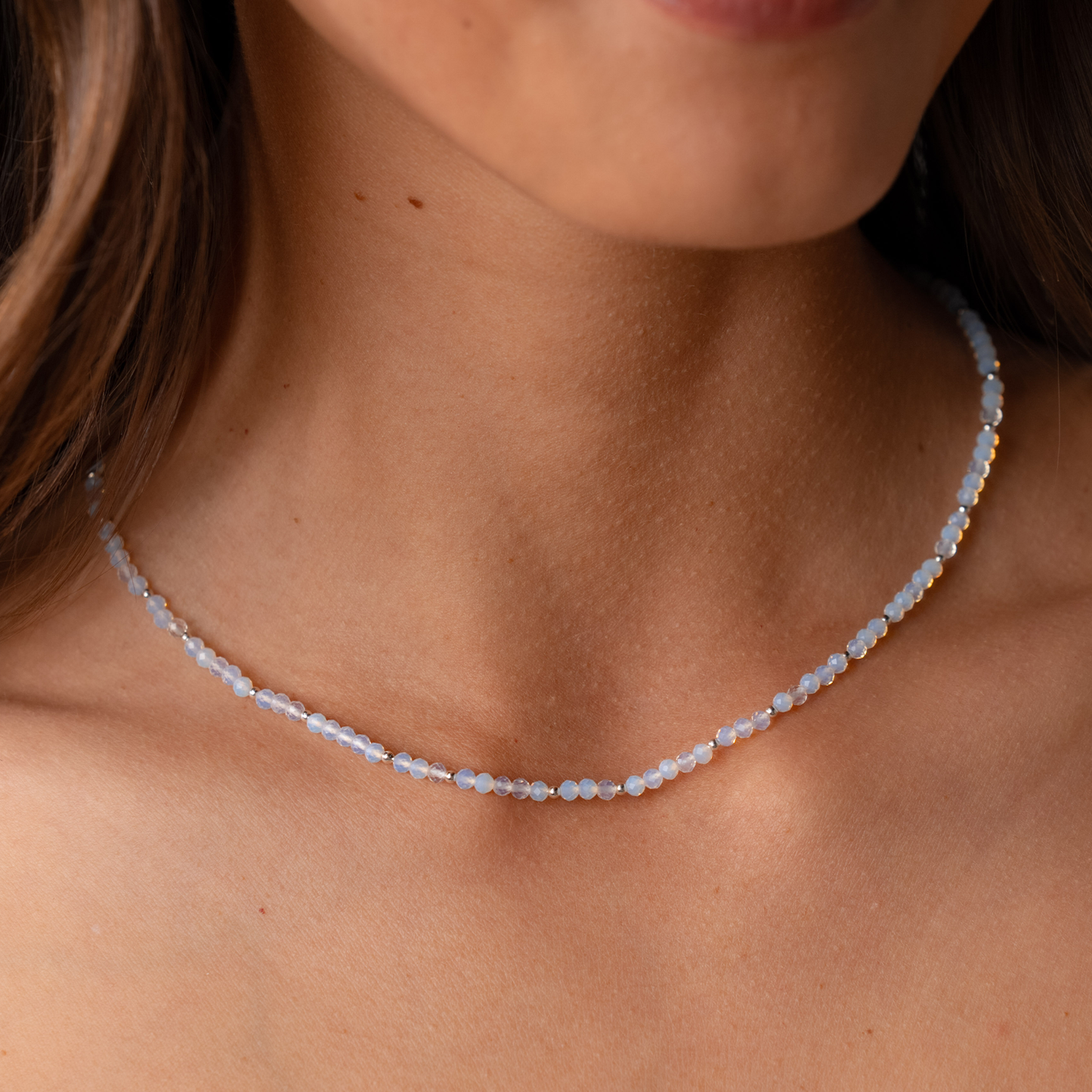 Gold Moon Dancer 3mm Healing Necklace