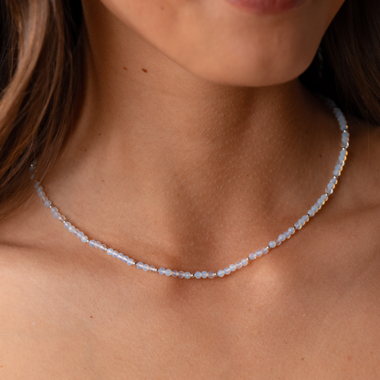 Gold Moon Dancer 3mm Healing Necklace