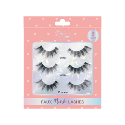 3 Pair Faux Mink Lashes Set