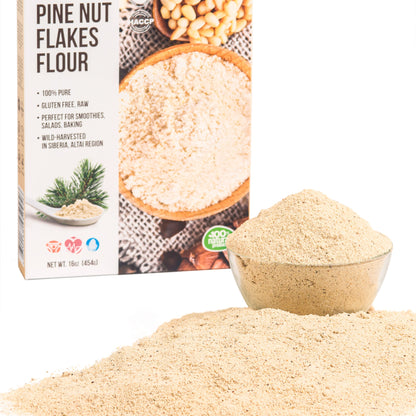 Siberian Pine Nut Flour (Kernel Powder) – 454g / 1 lb