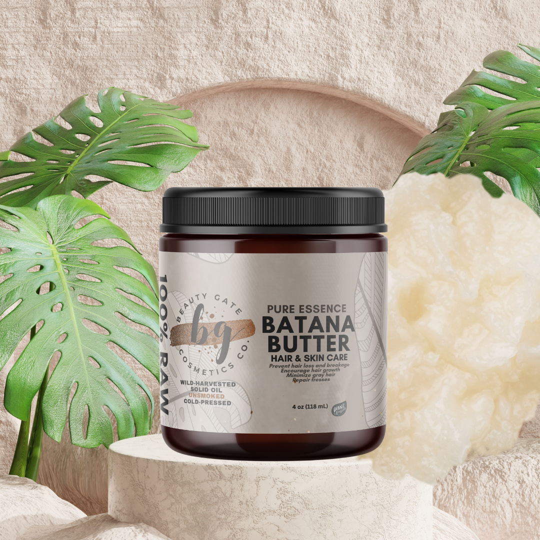 Batana Butter 100% Virgin Unrefined Raw Cold-Pressed Deep Hair Moisture and Shine