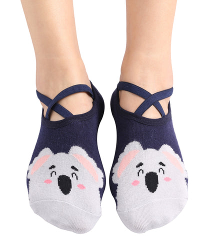 Non-Slip Women's Hospital Socks (Animals)