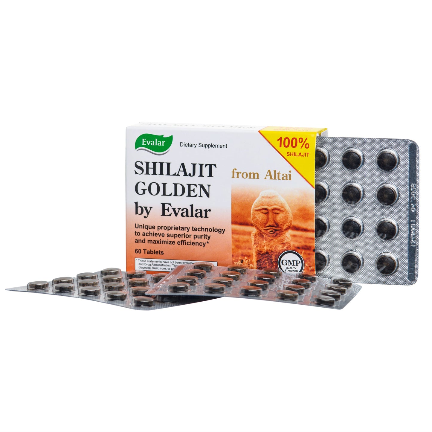 Evalar Shilajit Gold Mumijo Resin – 60 Capsules | Pure Altai Mumiyo