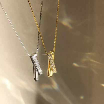 925 Sterling Silver Zircon Pendant Necklace