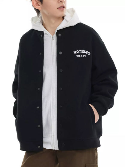 Men's Plus Size Casual Snap Down Jacket