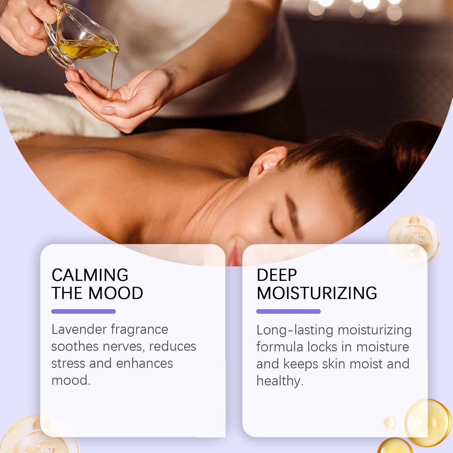 OceAura Lavender Essential Oil Gently Soothes The Body And Moisturizes The Skin With A Fragrance That Easily Absorbs Body Massage Oil