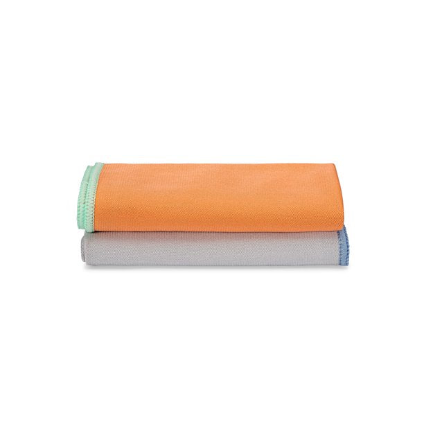 Full Circle Home Microfiber Glass & Mirror Cloths, Washable Streak-Free Cleaning, Pack of 6
