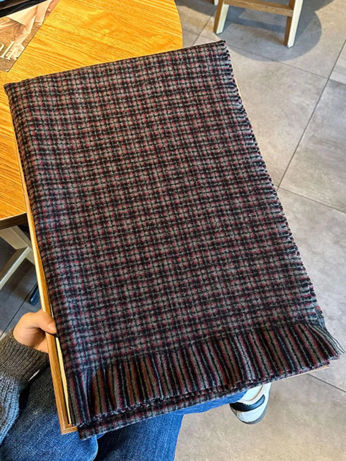 Plaid Warm Scarf