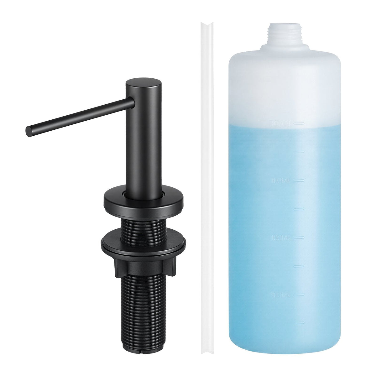 Built In Soap Dispenser For Kitchen Sink Stainless Steel With 17oz Bottle