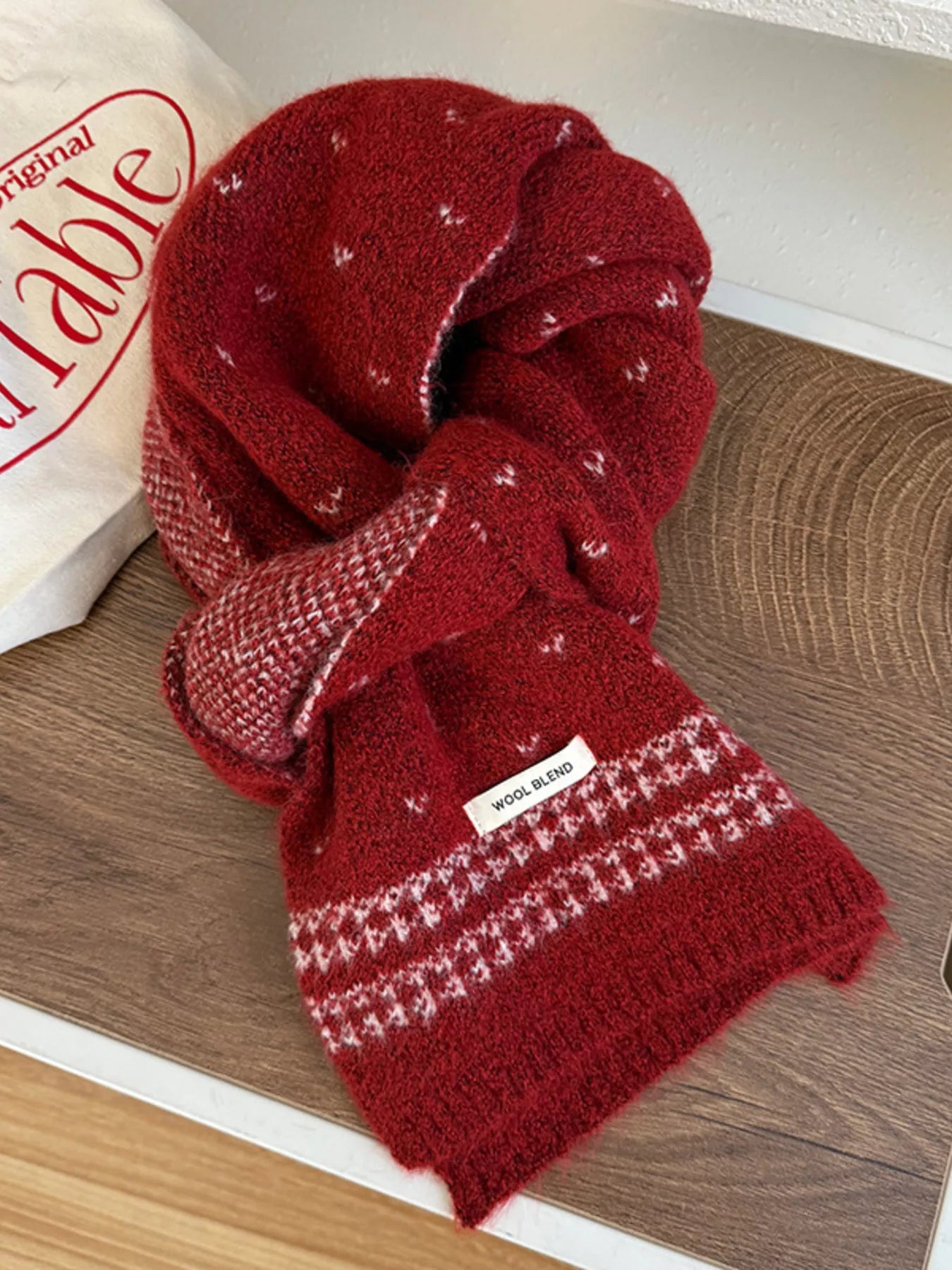 Winter Warm Knitted Scarf