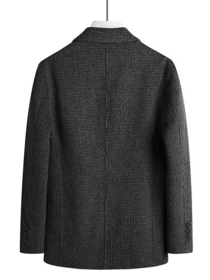Men's Plus Size Lapel Collar Long Sleeve Blazer