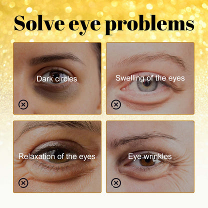 EELHOE 24K Gold Anti-Wrinkle Eye Mask, Moisturizing And Improving Eye Lines Brightening And Moisturizing Eye Skin Eye Care