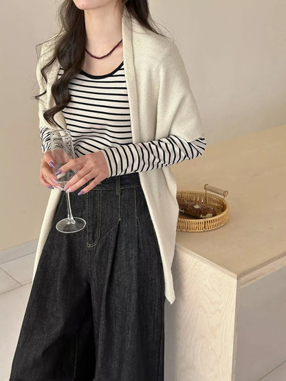Knitted Solid Color Scarf