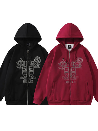 Men's Zip-Up Hooded Jacket