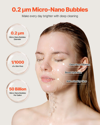 Skincare Water Filter Bathroom Sink Faucet Purifier For Skin White  Gold