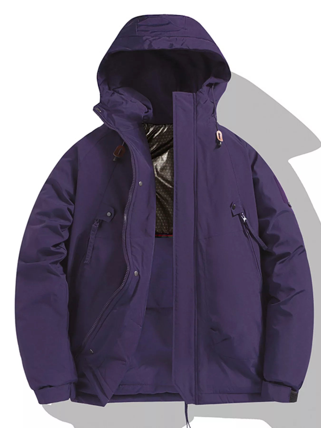 Men's Full Size Hooded Padded Winter Coat Plus Size