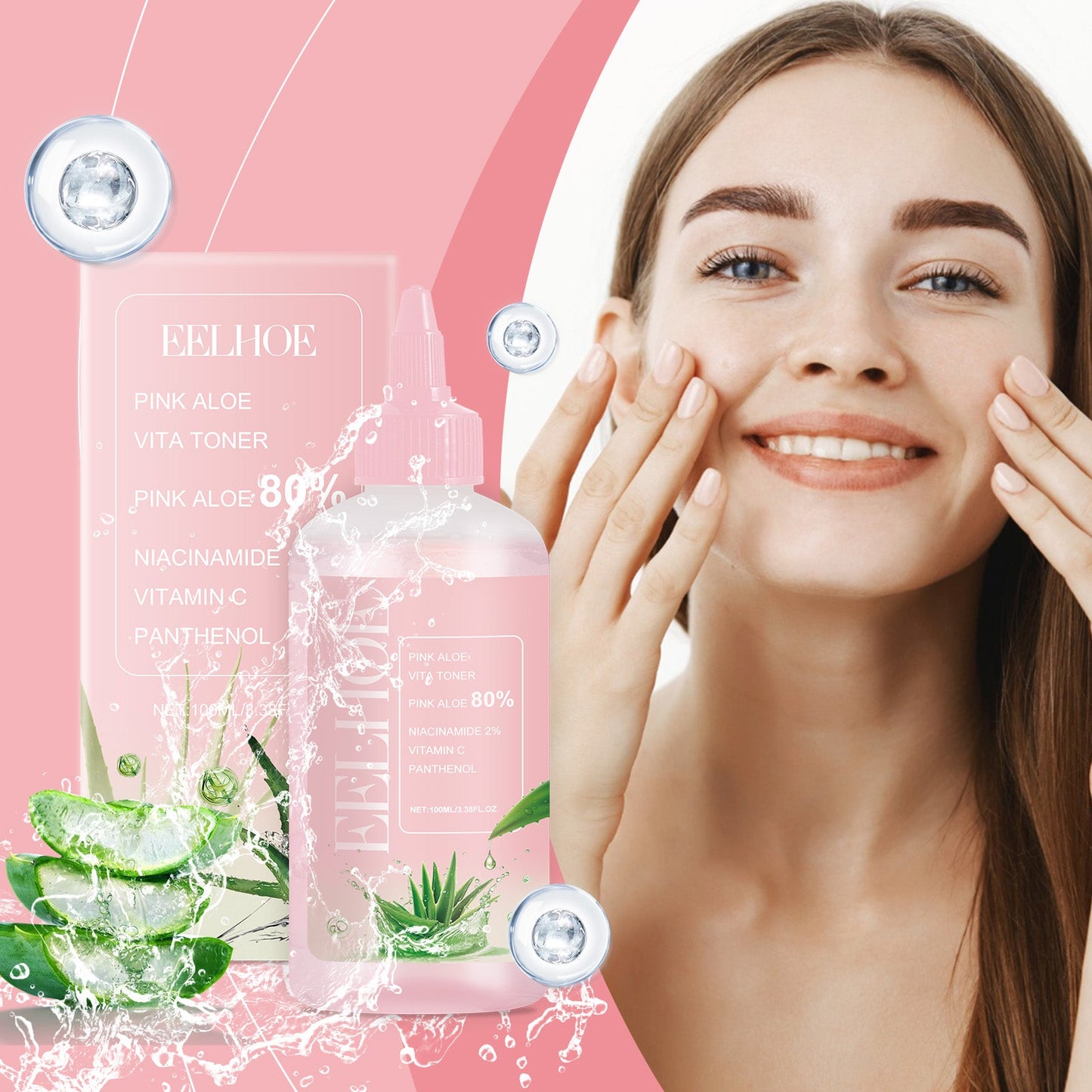 EELHOE Aloe Soothing Toner Gently Pamper And Moisturize Face Skin Hydrating And Moisturizing Facial Water